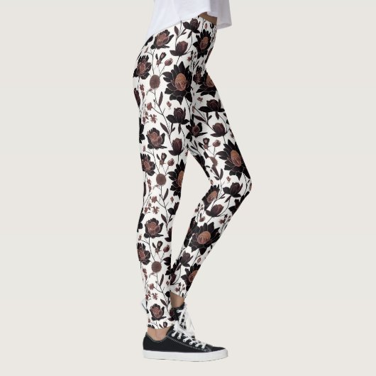Fleurs colorées Design motif 23 - Leggings (Droite)
