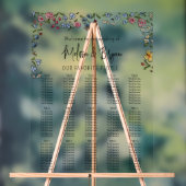 Fleurs colorées dessinées à la main Tableau de pla (Neutre)