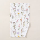 Fleurs colorées, Fleurs sauvages, Fleurs de Jardin (Serviette à main)