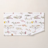 Fleurs colorées, Fleurs sauvages, Fleurs de Jardin (Serviette à main)