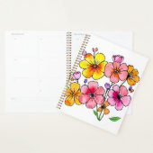 Fleurs Colorées Funky (Devant avec enveloppe)
