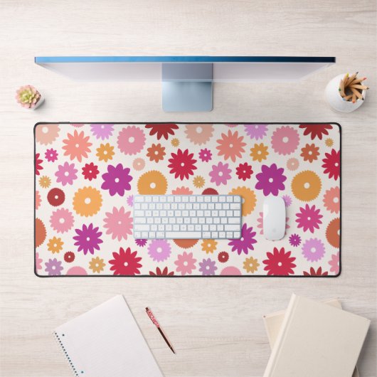 Fleurs Colorées Grand Motif (Bureau 1)