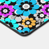 Fleurs colorées marguerites Bleu Turquoise Violet  (Coin)