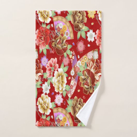 Fleurs colorées mignonnes (Serviette à main)