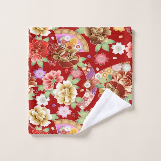 Fleurs colorées mignonnes (Gant de toilette)