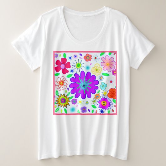 Fleurs colorées Motif (Design devant)