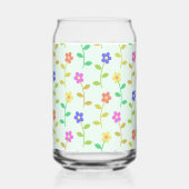 Fleurs Colorées, Motif Floral, Feuillage, Boho (Verso)