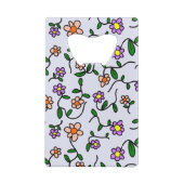 Fleurs Colorées, Motif Floral, Feuillage, Boho (Dos)