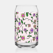 Fleurs colorées, Motif Floral, Verdure, Boho (Recto)