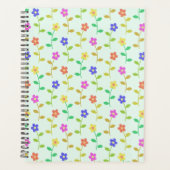 Fleurs colorées, Motif Floral, Verdure, Boho (Devant)