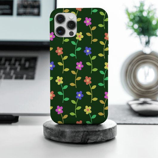Fleurs colorées, Motif Floral, Verdure, Boho
