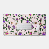 Fleurs Colorées, Motif Floral, Verdure, Boho (Clavier et souris)