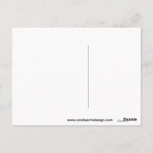 Fleurs colorées penser à vous carte postale (Dos)