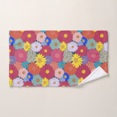 Fleurs Colorées Superbes Et Étonnantes (Serviette à main)