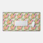 Fleurs colorées sur fond beige clair (Clavier et souris)