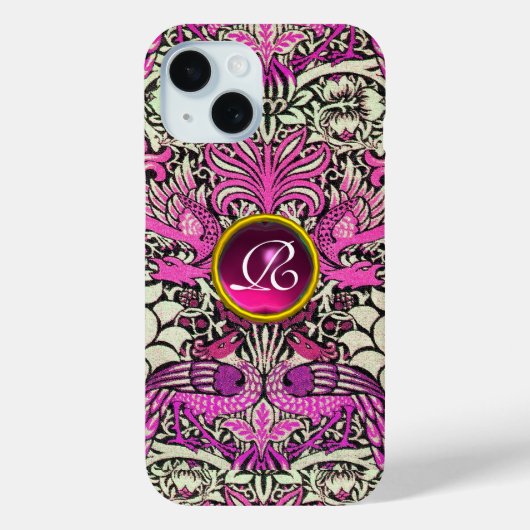 FLEURS, COQUES DE PAIX, DRAGONS, MONOGRAMME EN PIE (Verso)