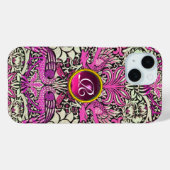 FLEURS, COQUES DE PAIX, DRAGONS, MONOGRAMME EN PIE (Verso (horizontal))