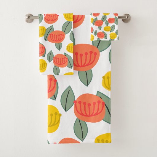Fleurs corail et or (En situation)