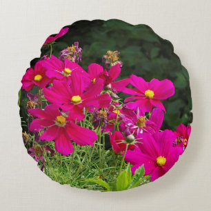 Fleurs Cosmo coussin rond