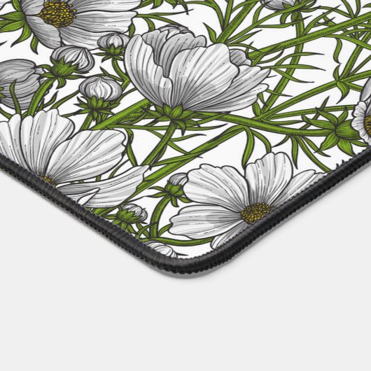 Fleurs cosmos blanches (Coin)