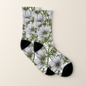 Fleurs cosmos blanches (Paire)
