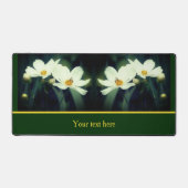 Fleurs Cosmos Blanches Avec Abeille Personnalisée (Recto)