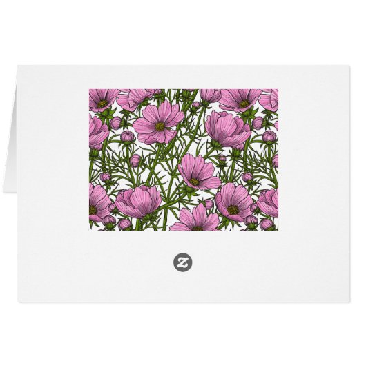 Fleurs Cosmos roses (Dos Horizontal)