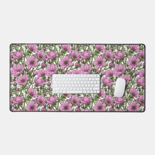 Fleurs Cosmos roses (Clavier et souris)