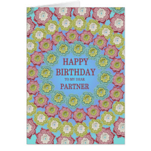 Fleurs Crochet d'anniversaire partenaire