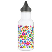 Fleurs Cute Kids Bouteille d'eau avec nom (Gauche)