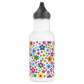 Fleurs Cute Kids Bouteille d'eau avec nom (Droite)