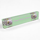 Fleurs d'abeilles et de bouddleia Plaque d'identif