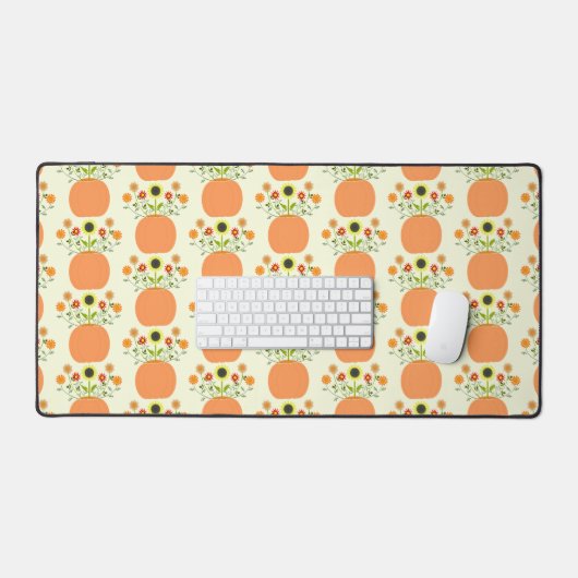 Fleurs d'action de grâces à motif Citrouille (Clavier et souris)