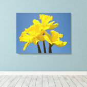 Fleurs Daddofil Impressions sur toile Ciel Bleu (Insitu (Plancher de Bois))