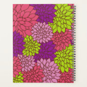 Fleurs Dahlia, Fleurs Colorées, Votre Nom (Dos)