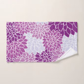 Fleurs Dahlia, Motif De Fleurs, Dahlia Violet (Serviette à main)