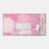 Fleurs Dahlia Roses, Motif De Fleurs, Votre Nom (Clavier et souris)