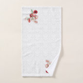 Fleurs Damas Et Colorées (Serviette à main)
