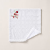 Fleurs Damas Et Colorées (Gant de toilette)