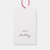 Fleurs d'amour Boho Style étiquettes cadeaux (Dos)