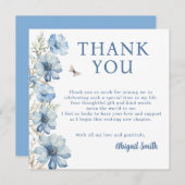 FLEURS D'AMOUR INVITATION DE MARIAGE (Devant / Derrière)