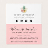 Fleurs d'ananas et d'Hibiscus Merci d'aquarelle (Inside Unfolded)