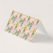 Fleurs d'ananas et d'Hibiscus Merci d'aquarelle (Back)