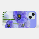 Fleurs d'anémone bleu violet (Verso Horizontal)