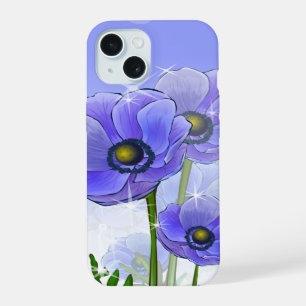 Fleurs d'anémone bleu violet