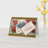 Fleurs dans le courrier - Carte d'anniversaire (Fleur jaune)