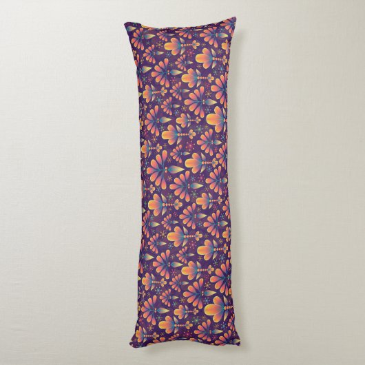 fleurs dans le coussin du corps en fleurs (Dos (Vertical))