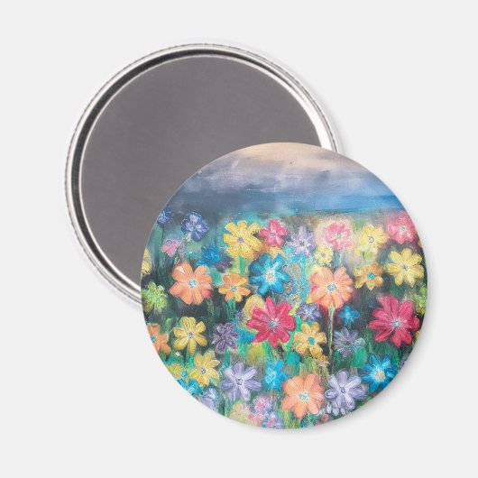 Fleurs dans le Magnet de Pastels (Recto/Verso)