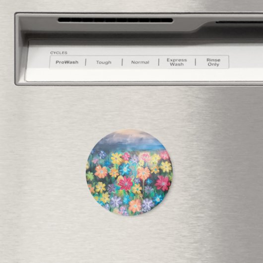 Fleurs dans le Magnet de Pastels (In Situ (Lave-vaisselle))