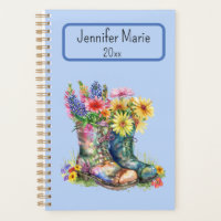 Fleurs dans les bottes Personnalisez avec le nom,
